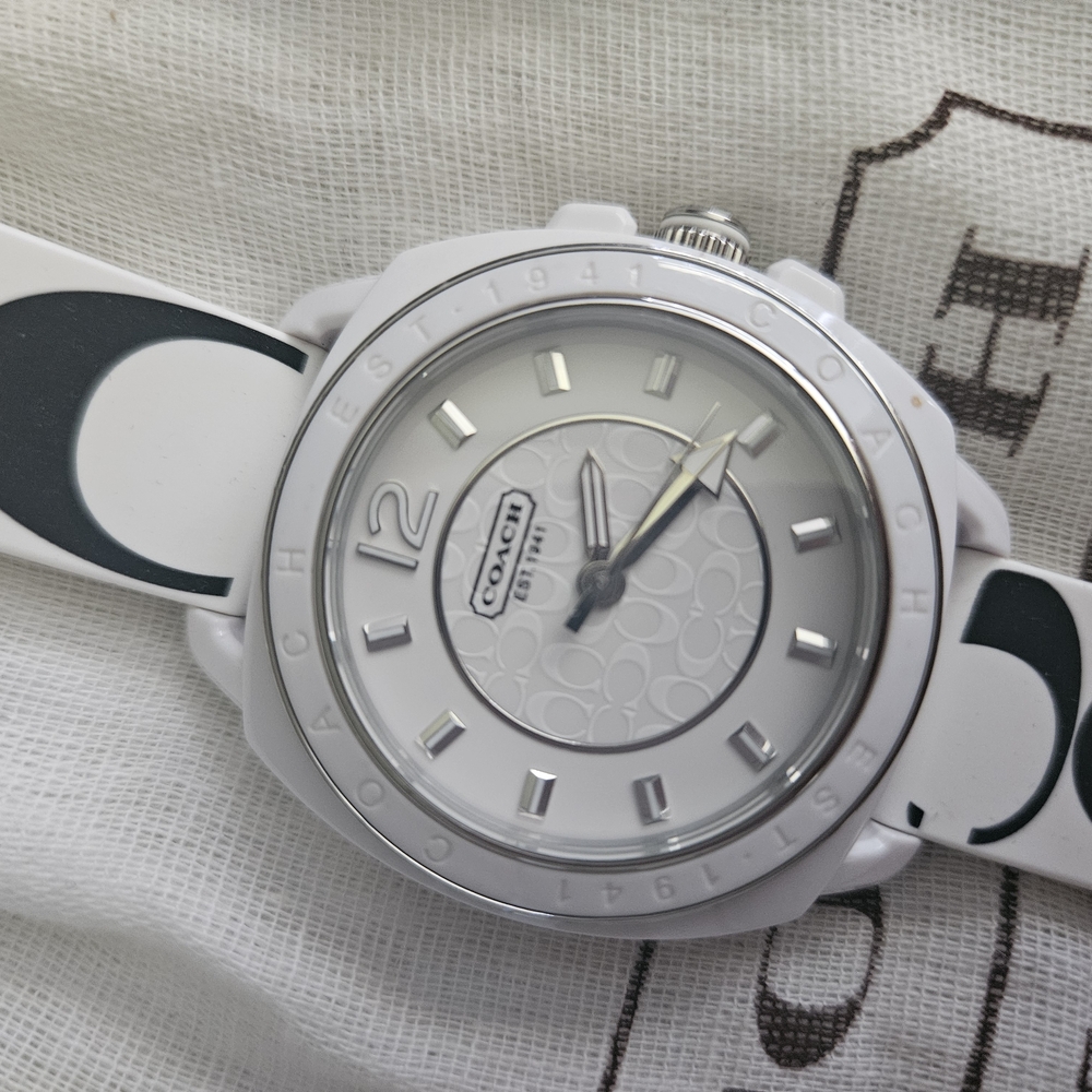 Coach Monochrome Round Face Watch
